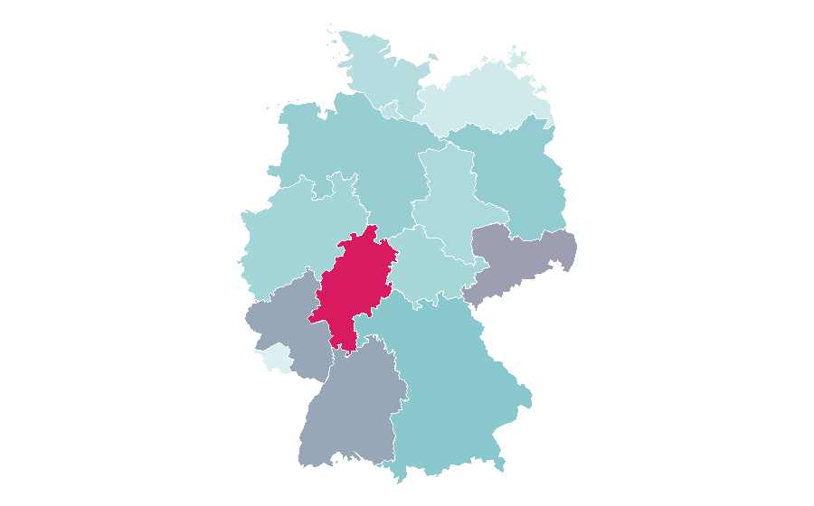 Affinity by region — Blind date, Germany