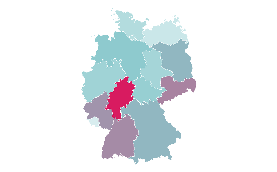 Affinity by region — Blind Dating, Germany