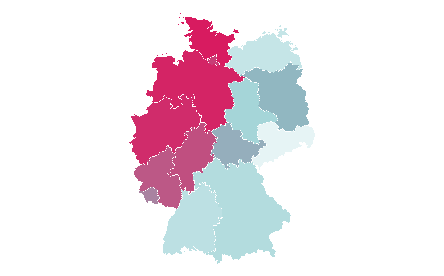 Affinity by region — Blink (comics), Germany