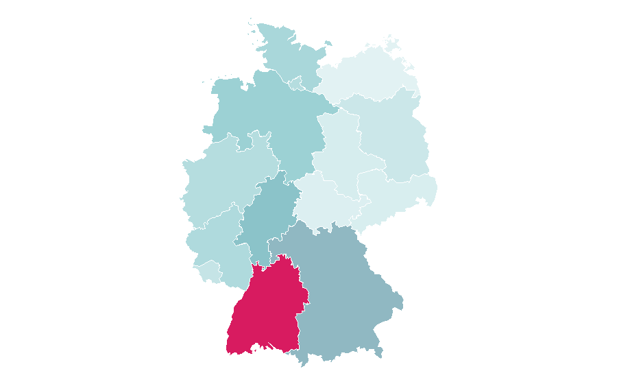 Affinity by region — Blood donation, Germany