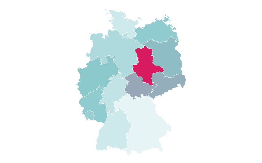 Affinity by region — Blood sport, Germany