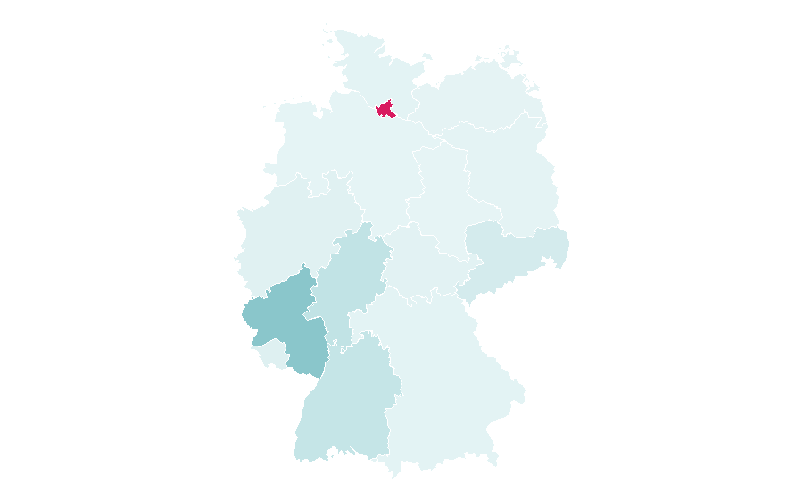 Affinity by region — Bloom, Germany