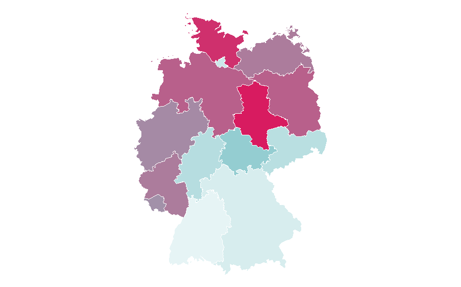 Affinity by region — Blue Bloods, Germany