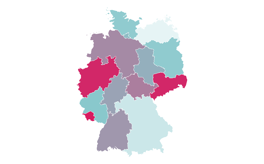 Affinity by region — Blue (Color), Germany