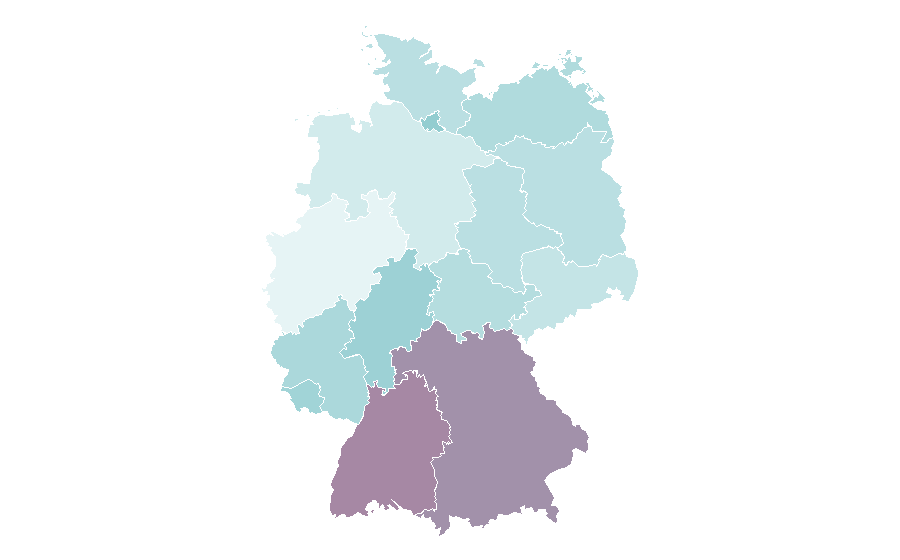 Affinity by region — Blueberry pie, Germany
