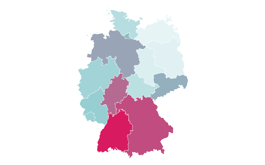 Affinity by region — Bluegrass music, Germany