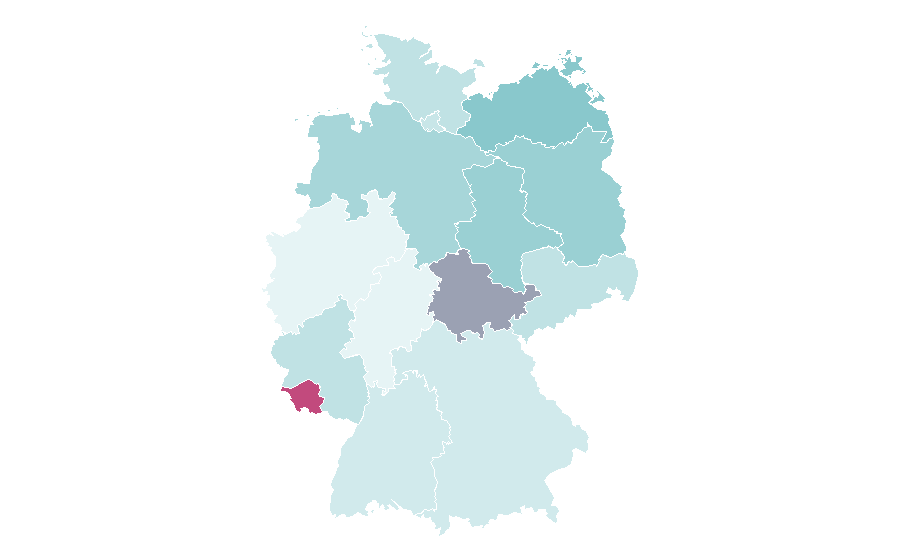 Affinité par région — Blues rock, Allemagne