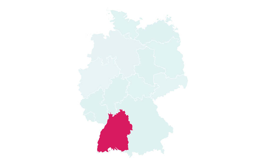 Affinity by region — Blühendes Barock, Germany
