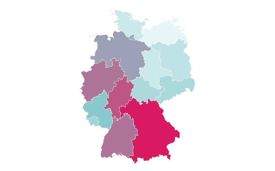Affinity by region — BMW M5, Germany