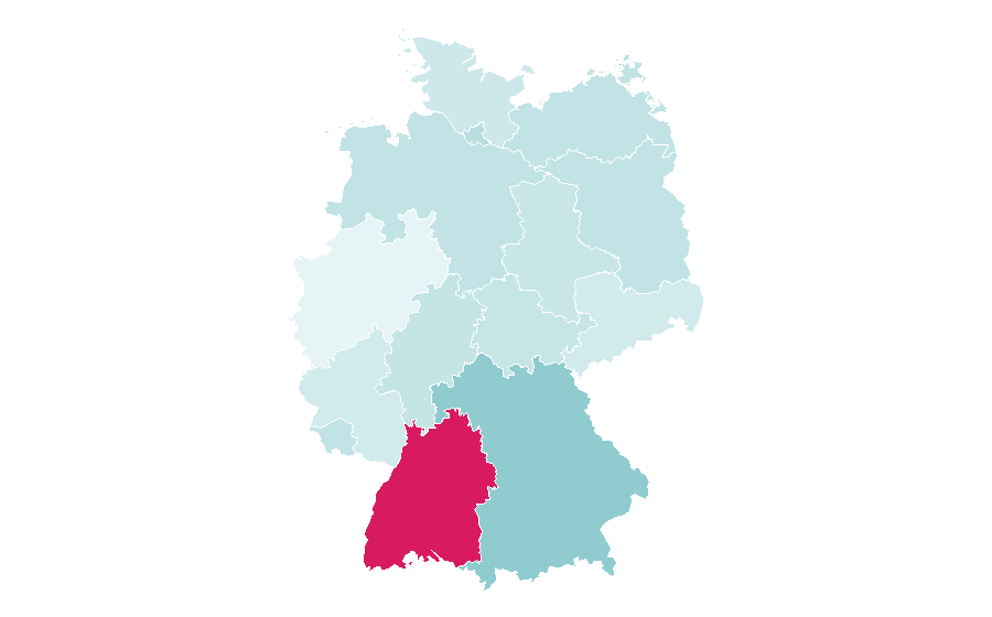 Affinity by region — BMX racing, Germany
