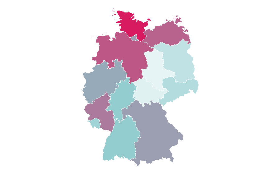 Affinity by region — Boarding school, Germany