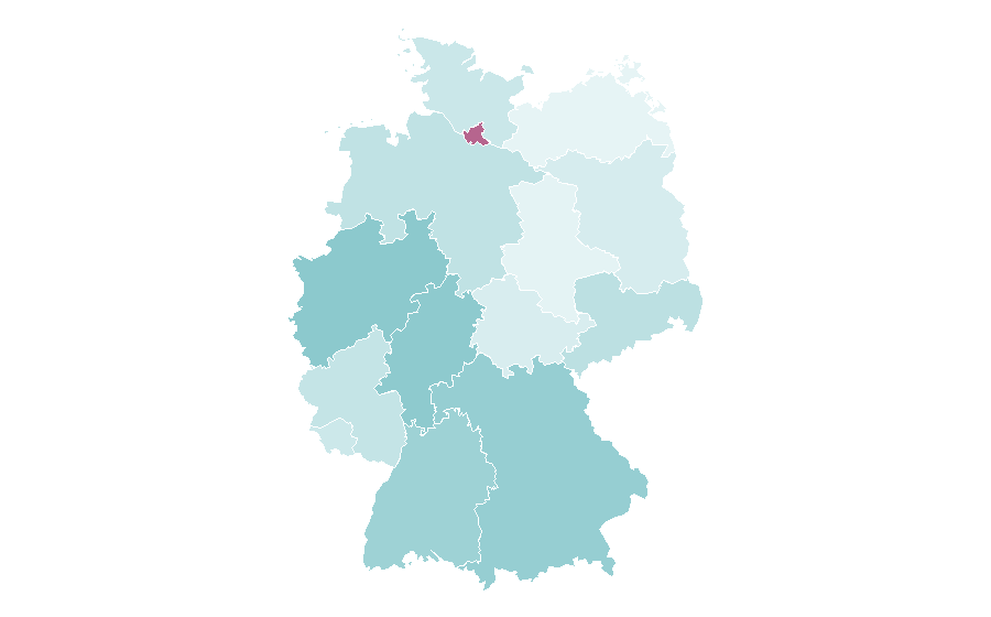 Affinity by region — Boca Juniors, Germany
