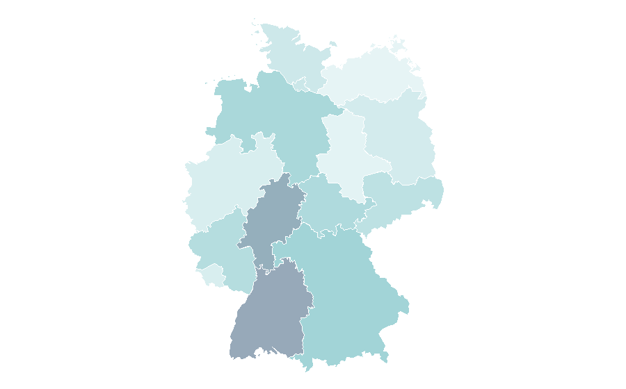 Affinity by region — Body painting, Germany
