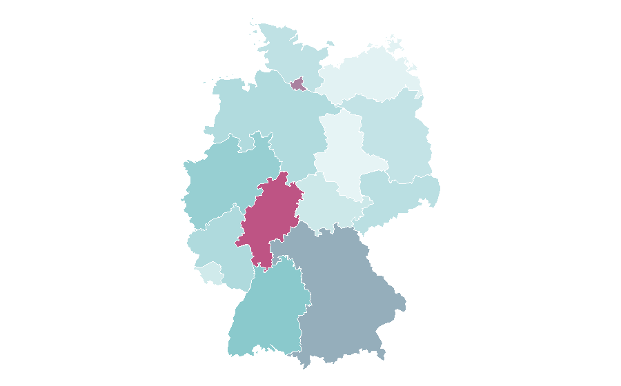 Affinity by region — Bogotá, Germany