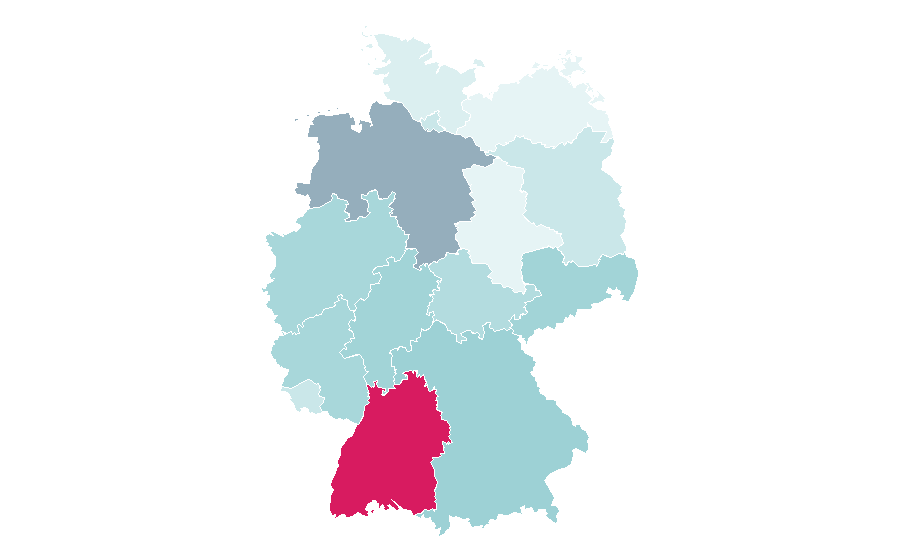 Affinity by region — Bonnie and Clyde (film), Germany