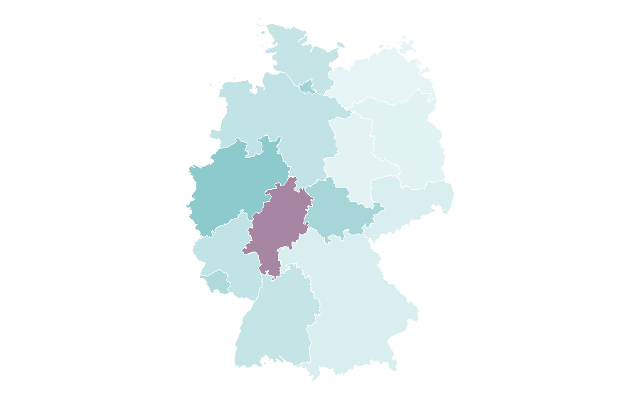 Affinity by region — Book of Dead, Germany