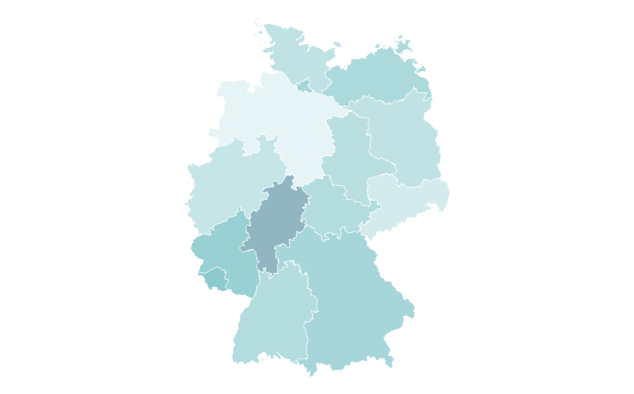 Affinity by region — Book of Revelation, Germany
