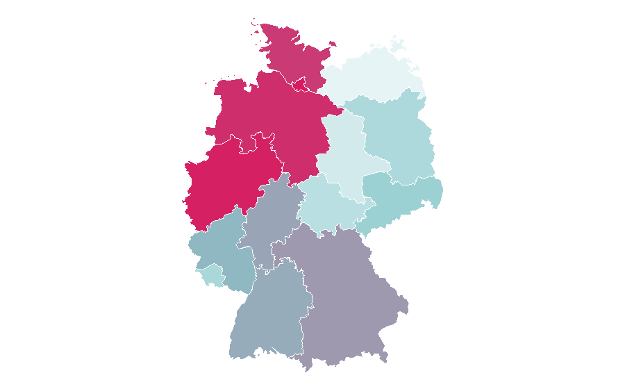 Affinity by region — BookBeat, Germany