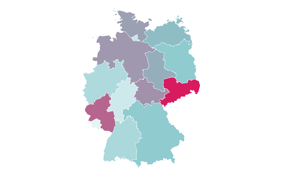 Affinité par région — Booklooker, Allemagne