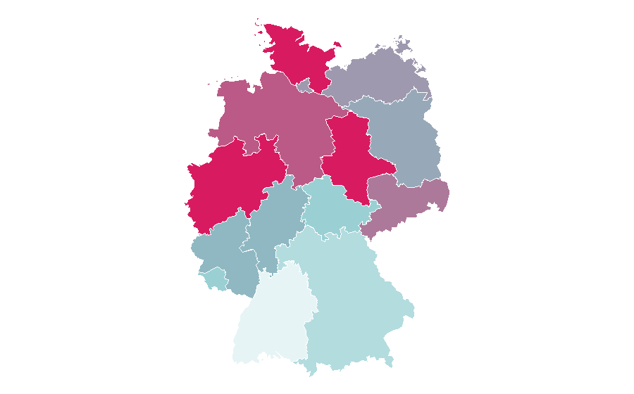 Affinity by region — Borderlands (series), Germany