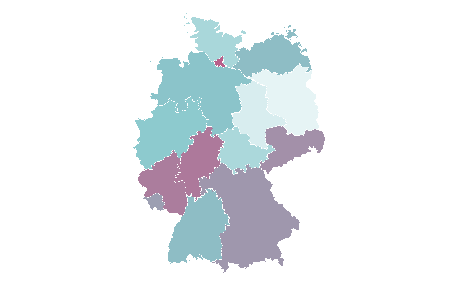Affinity by region — Bored Panda, Germany
