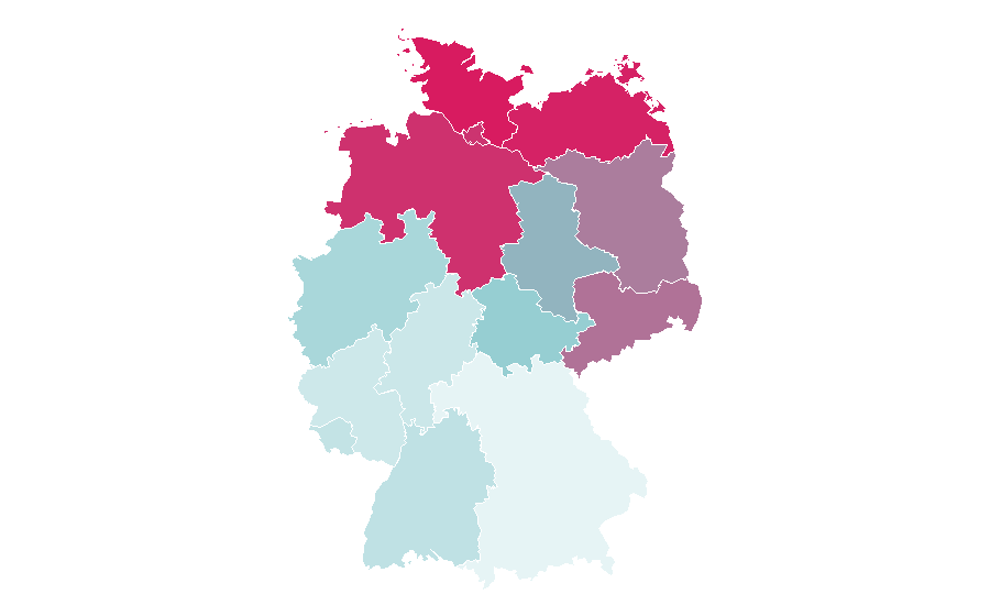 Affinity by region — Bosse (musician), Germany