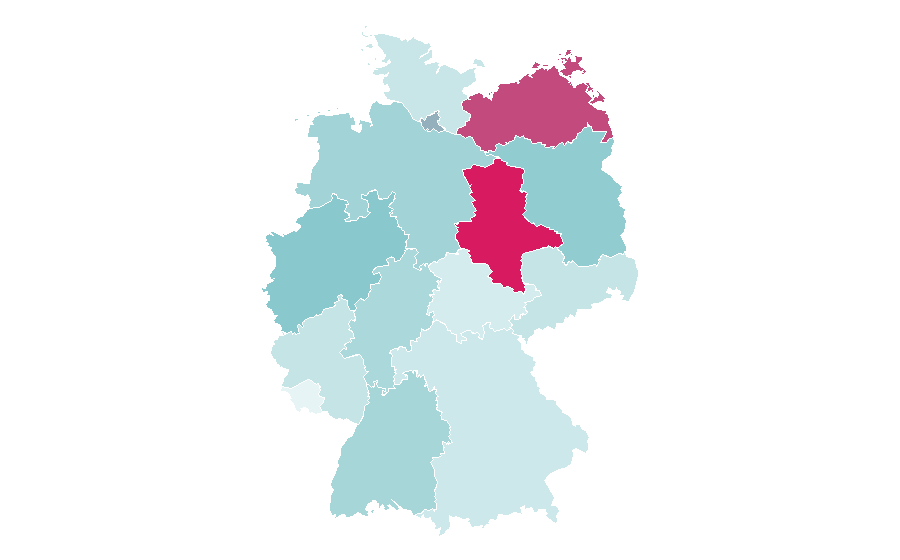 Affinité par région — Boxing, Allemagne