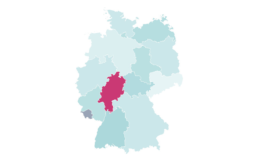 Affinity by region — Boxing ring, Germany