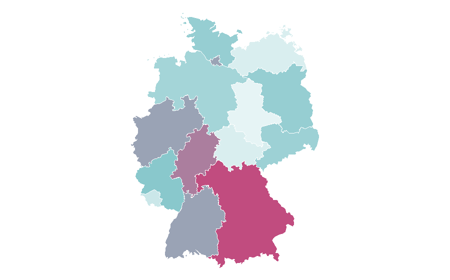 Affinité par région — Brad Pitt, Allemagne