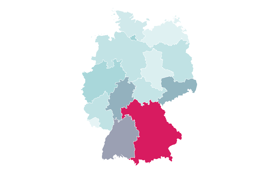 Affinität nach Region — Bratislava, Deutschland