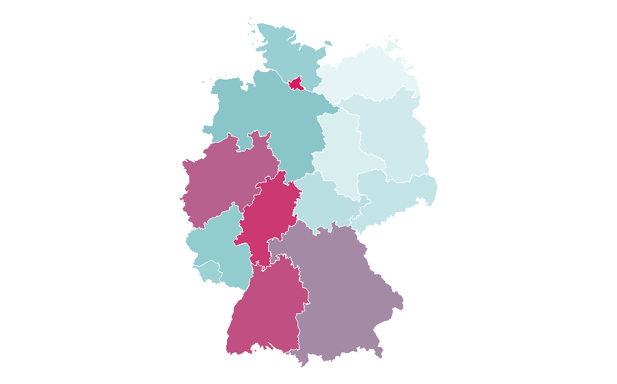 Affinity by region — Braun (company), Germany