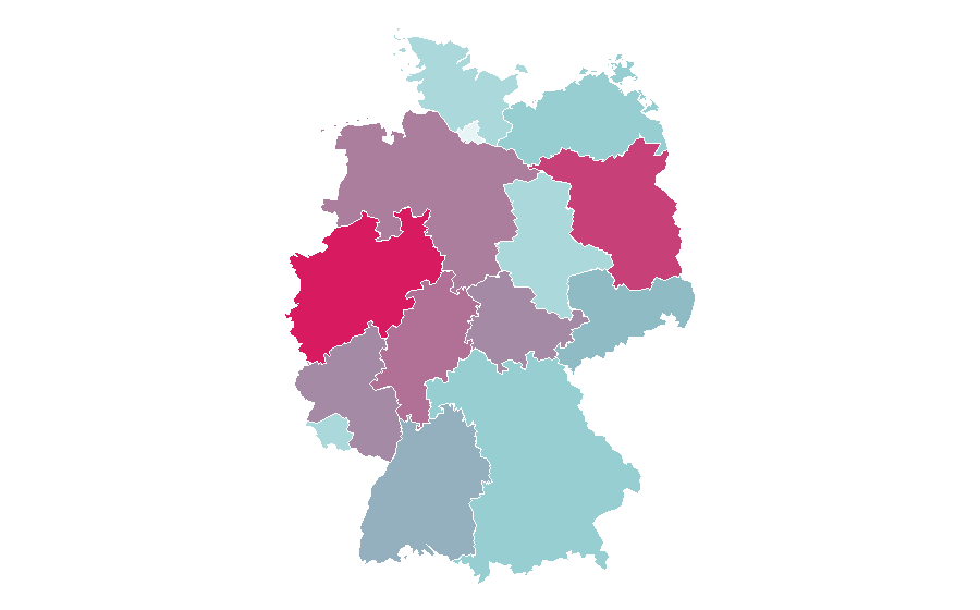 Affiniteit per regio — Brawl Stars, Duitsland