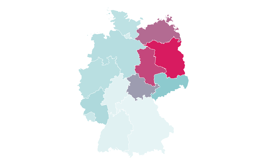 Affinità per regione — Breakfast television, Germania