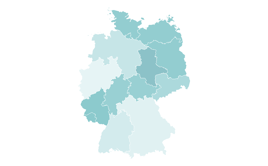 Affinity by region — Breast Cancer awareness, Germany