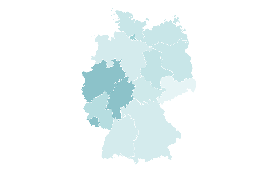 Affinity by region — British cuisine, Germany