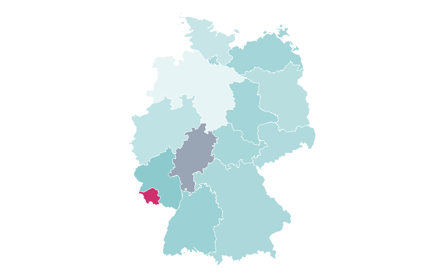 Afinidad por región — British English, Alemania