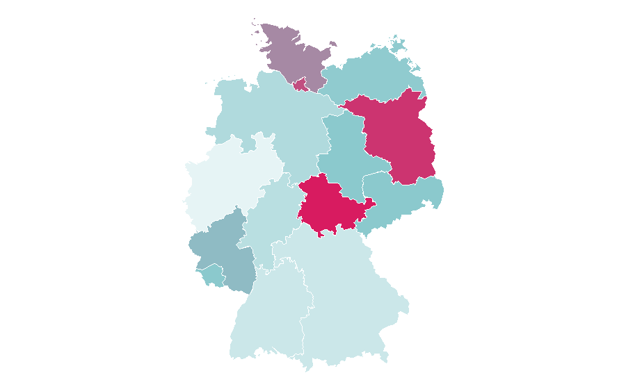 Affinity by region — Broadcast engineering, Germany