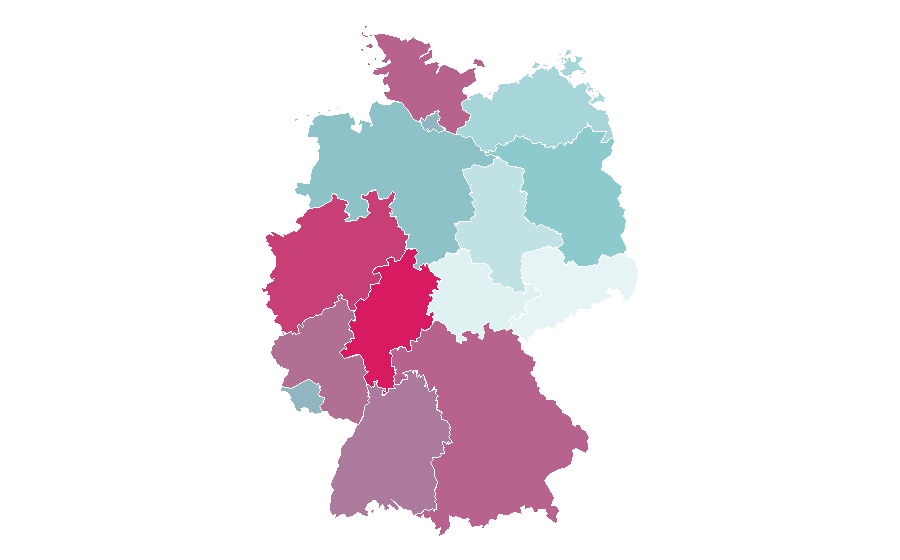 Affinity by region — Brooke Shields, Germany