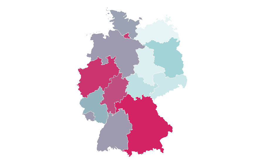 Affinity by region — Brooklyn, Germany