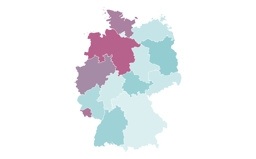 Affinity by region — Browser games, Germany