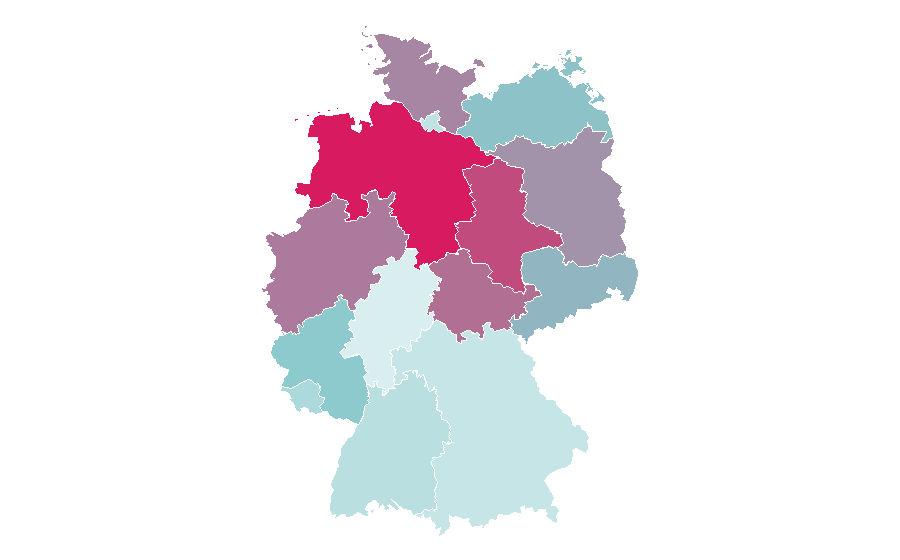 Affinity by region — Bruce Darnell, Germany