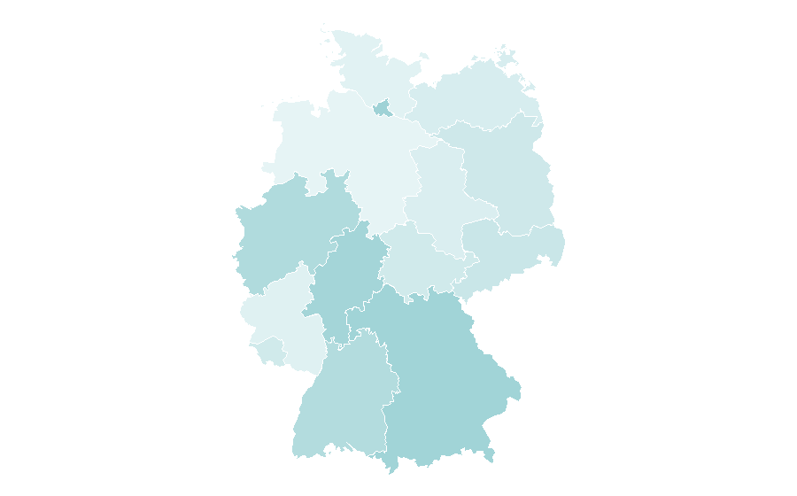 Affinity by region — Building information modeling, Germany