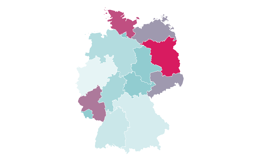 Affinity by region — Building insulation, Germany