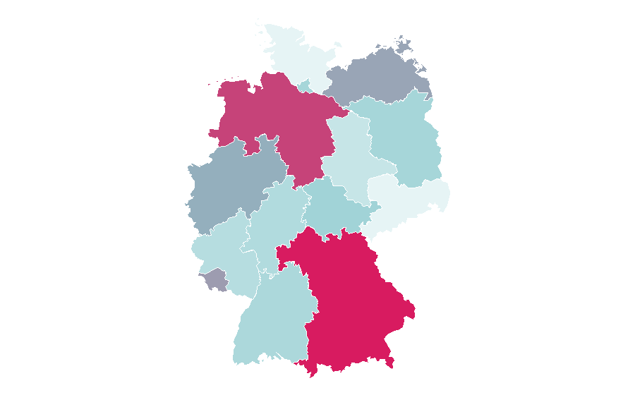 Affinity by region — Building services engineering, Germany