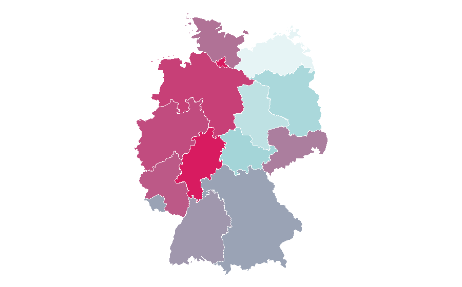 Affinity by region — Bulldozer, Germany