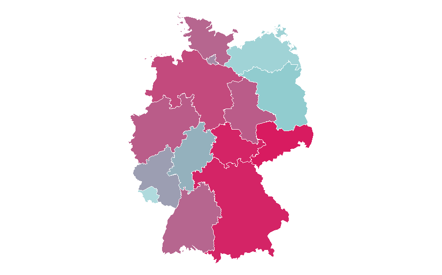 Affinity by region — Burga, Germany