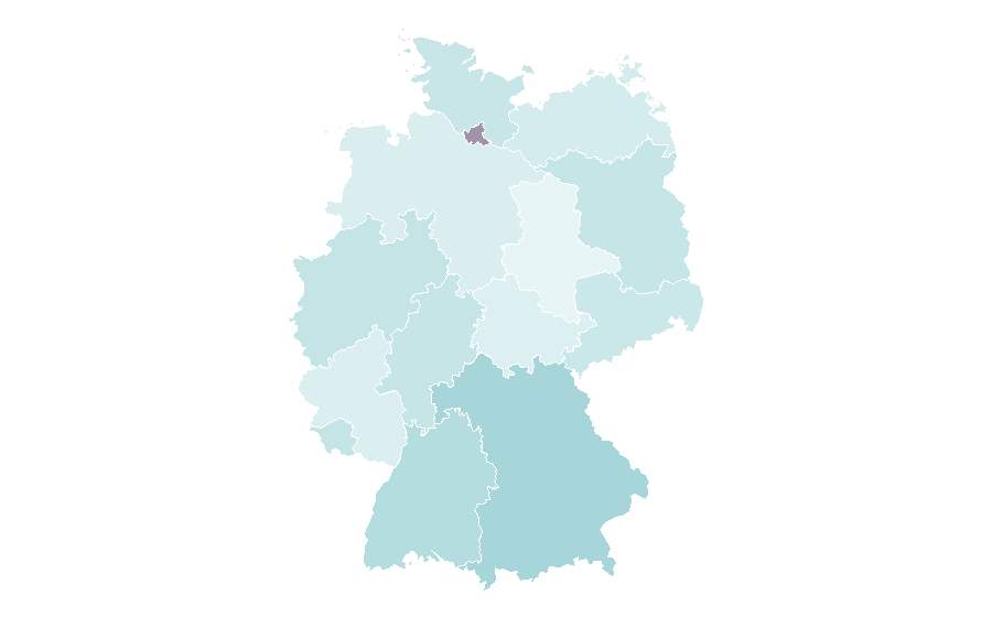 Affinity by region — Bursera graveolens, Germany