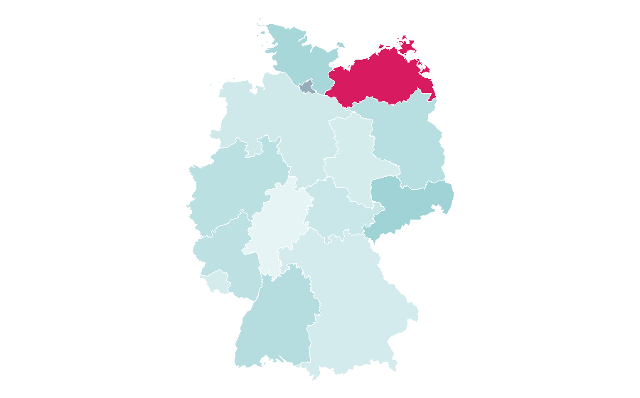 Affinity by region — Bus driver, Germany