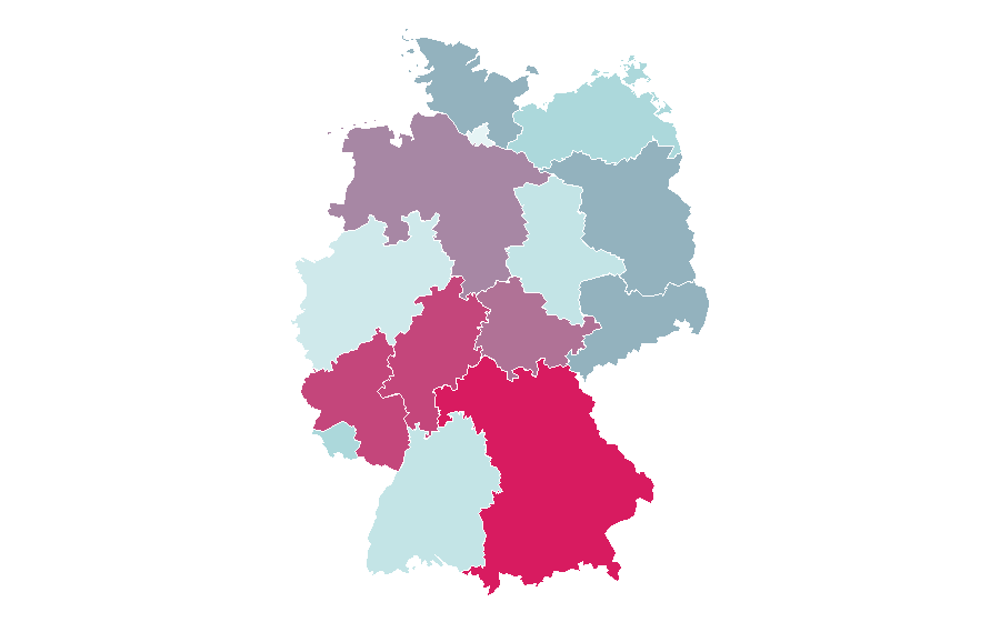 Affinity by region — Bushcraft, Germany