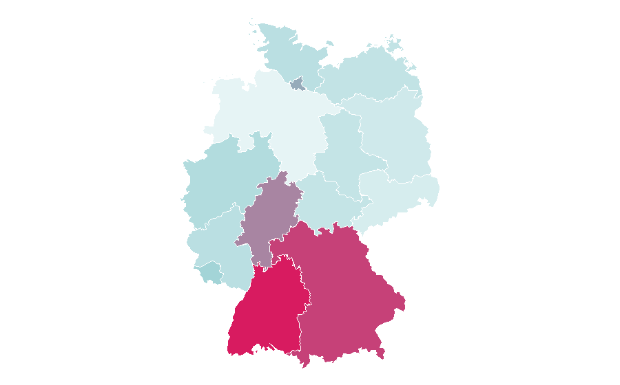 Affinity by region — Business analytics, Germany